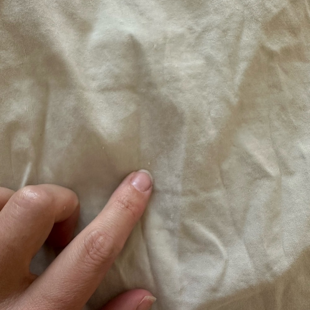 Anthropologie Colette Linen Wideleg Cream Trousers - Picture 10 of 10